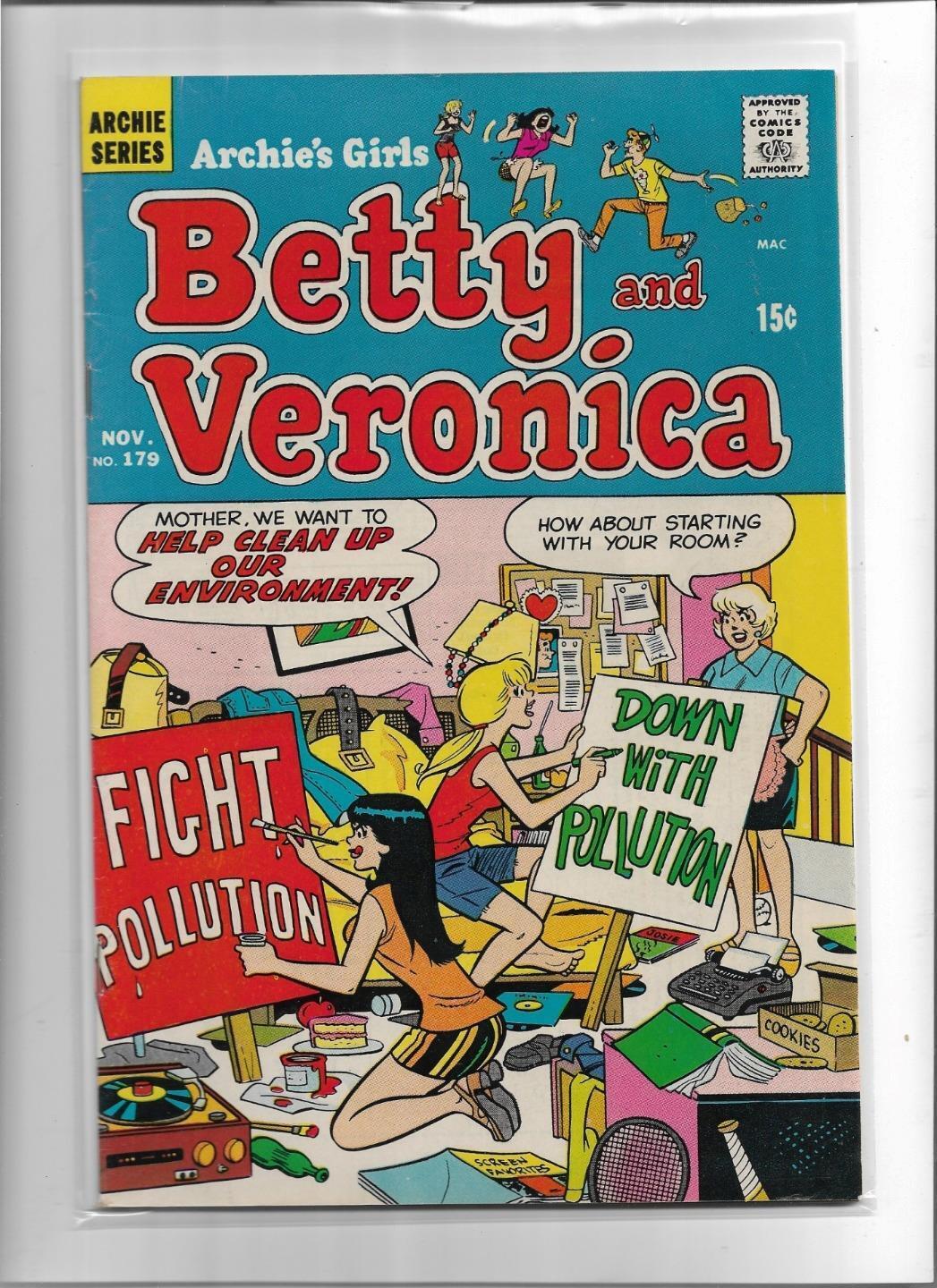 ARCHIE\'S GIRLS BETTY AND VERONICA #179 1970 VERY FINE 8.0 3853