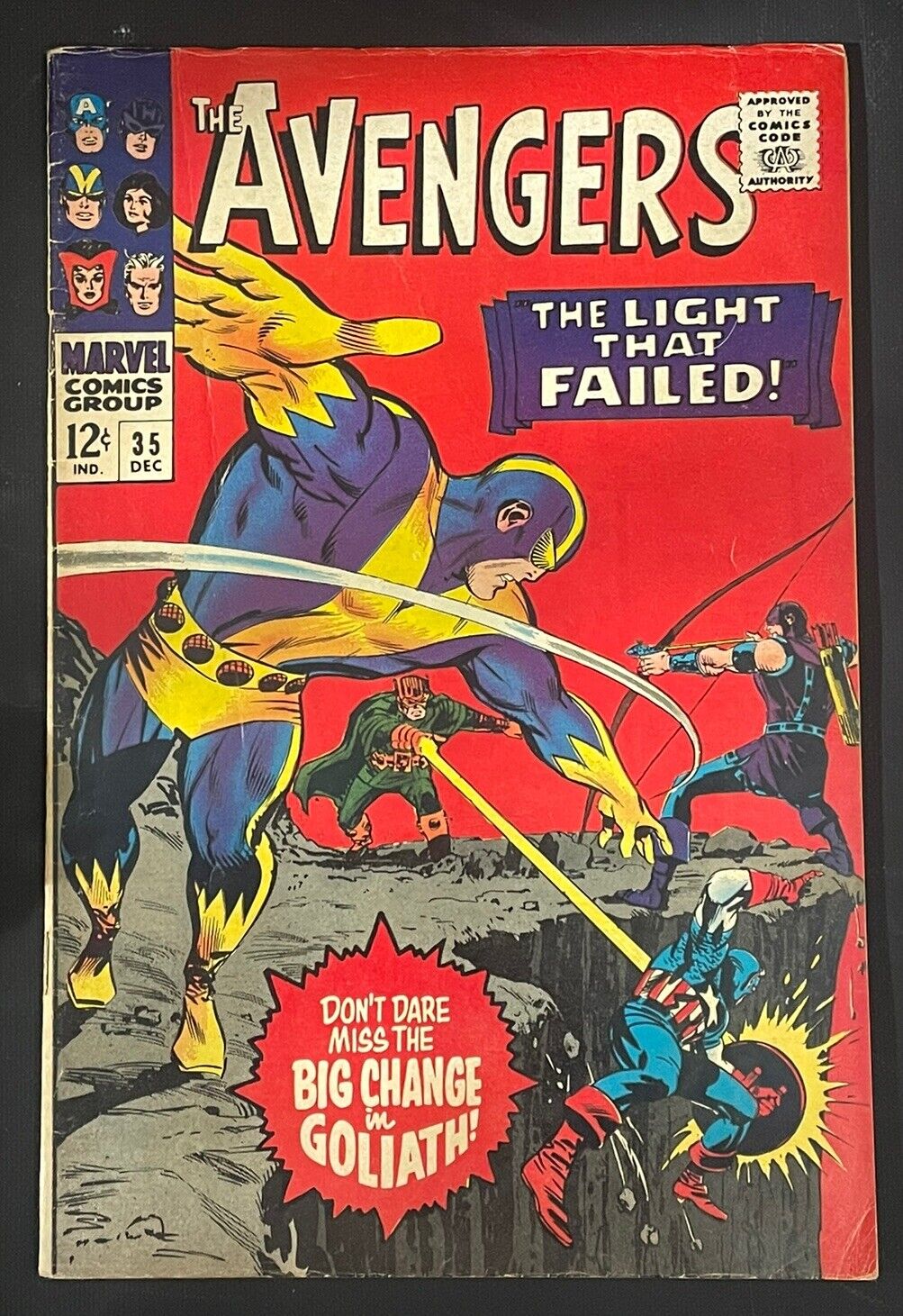 THE AVENGERS #35 1966 Roy Thomas Don Heck Marvel Comic Book Goliath