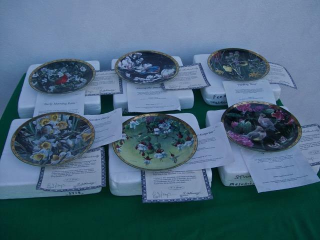 *MELODIES IN THE MIST* ( COMPLETE SET OF 6 ) SONG BIRD  PLATES  COA & BOXES