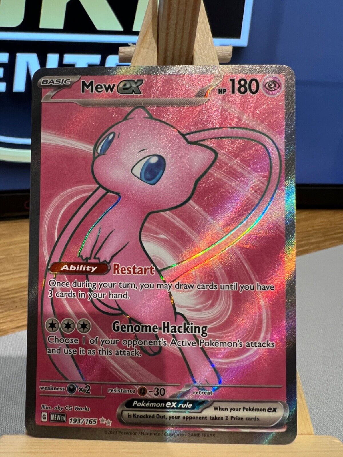 193/165 Mew ex - Pokemon 151 - English - Full Art Rare - Pokemon Card TCG #2