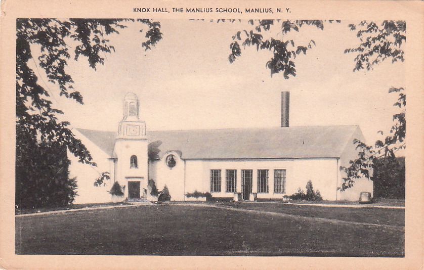  Postcard Knox Hall the Manilus School Manilus NY 