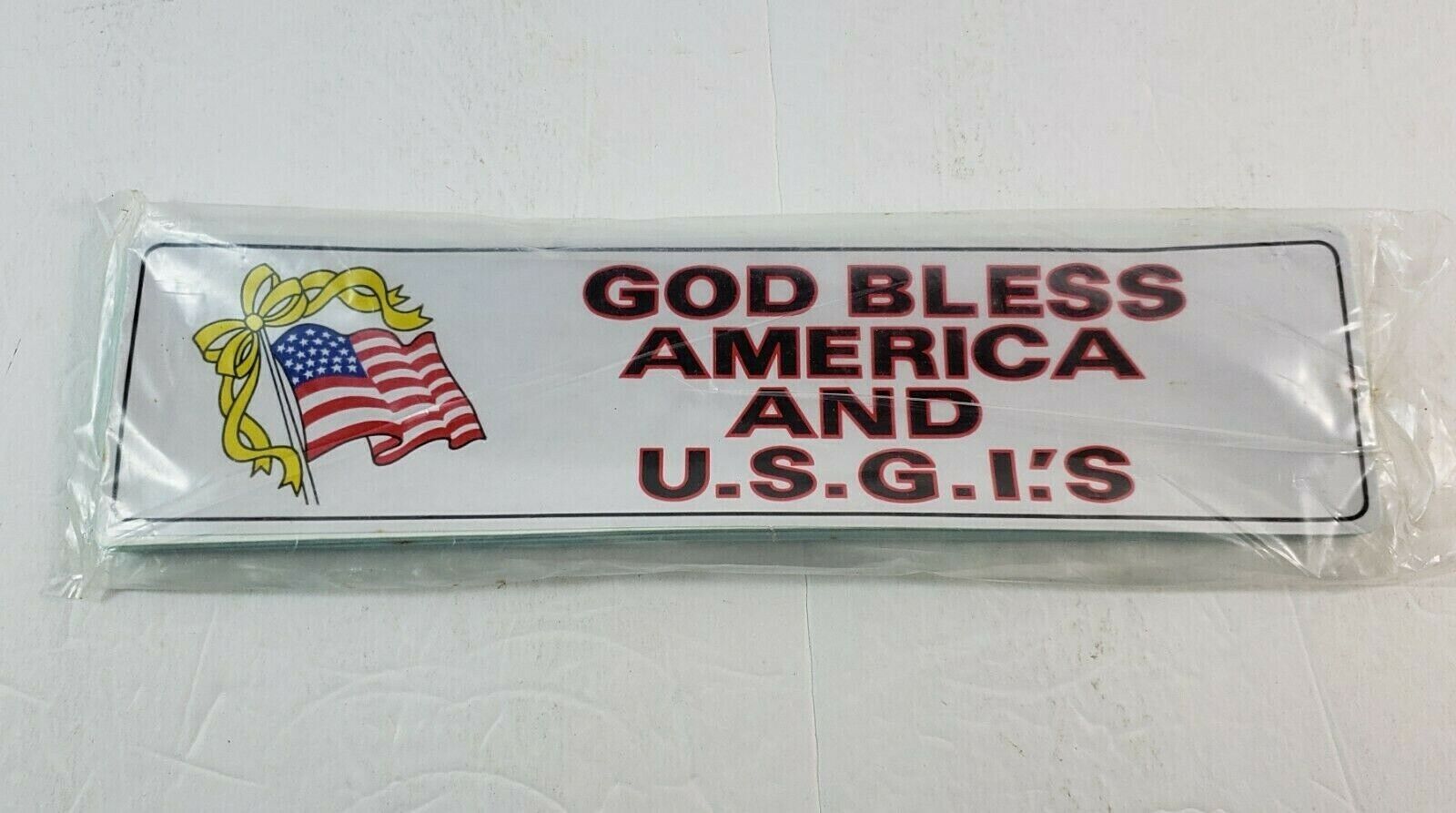 Lot 20+ 1990 Operation Desert Storm God Bless U.S.G.I's Bumper Stickers 12