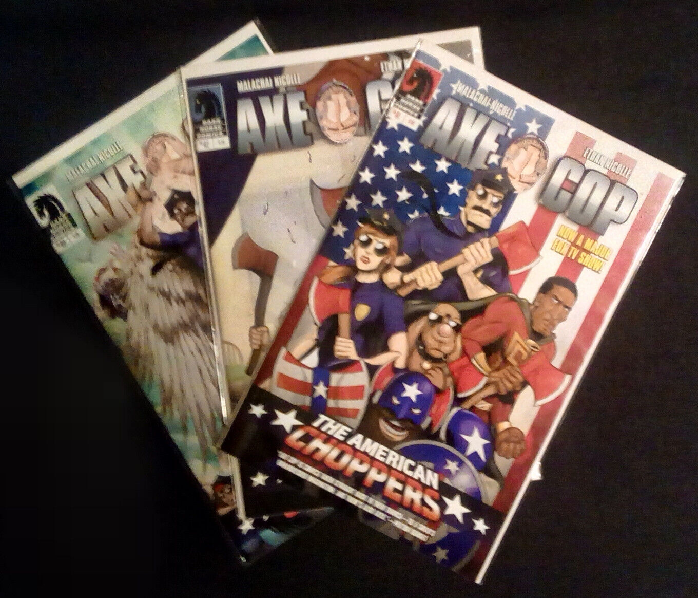 Axe Cop American Choppers #1 #2 #3 Complete Series Full Set Run All 1-3 Nicolle