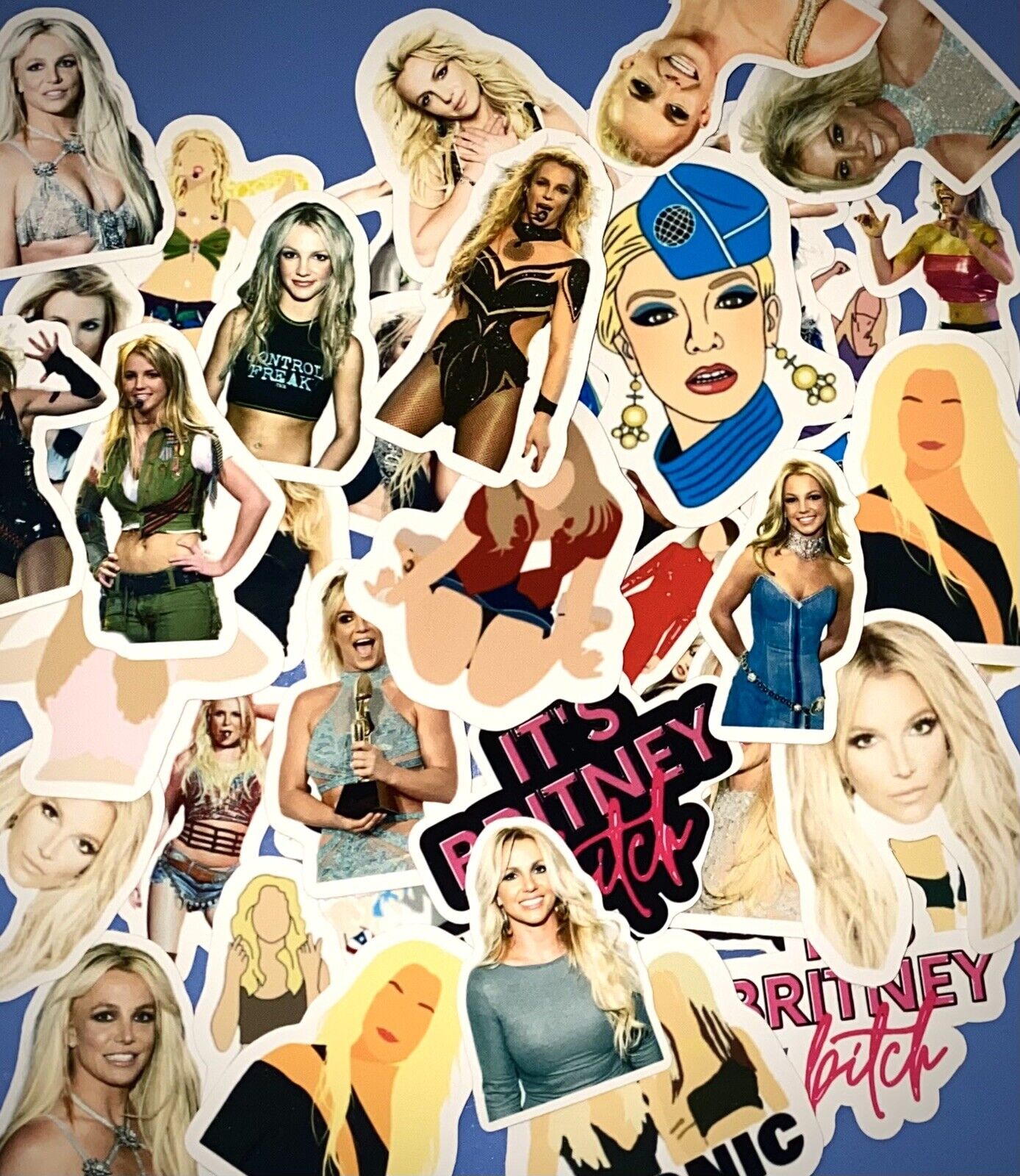 Brittney Spears 40 Piece stickers Iconic Britney Spears Stickers