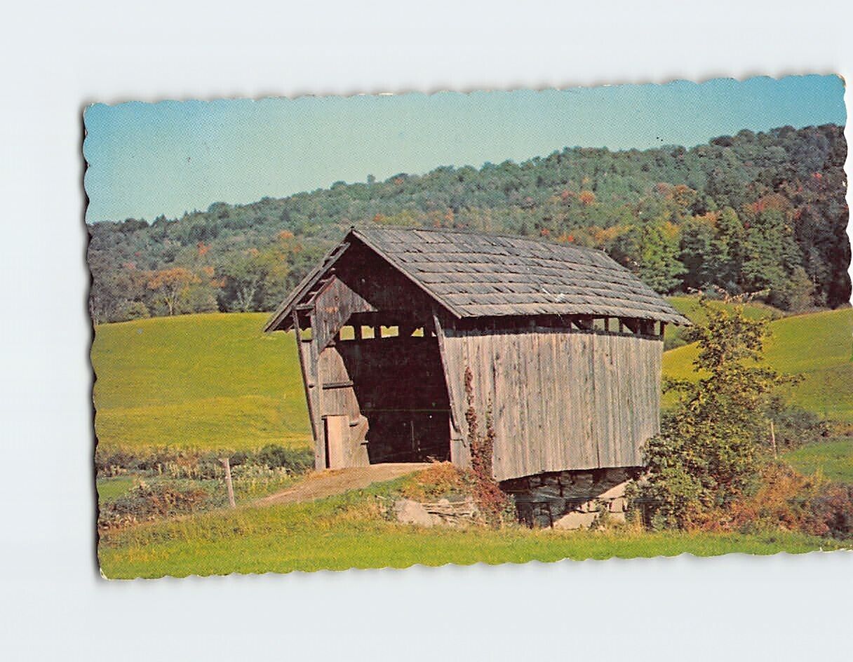Postcard Covered Bridge near St. Johnsbury Vermont USA