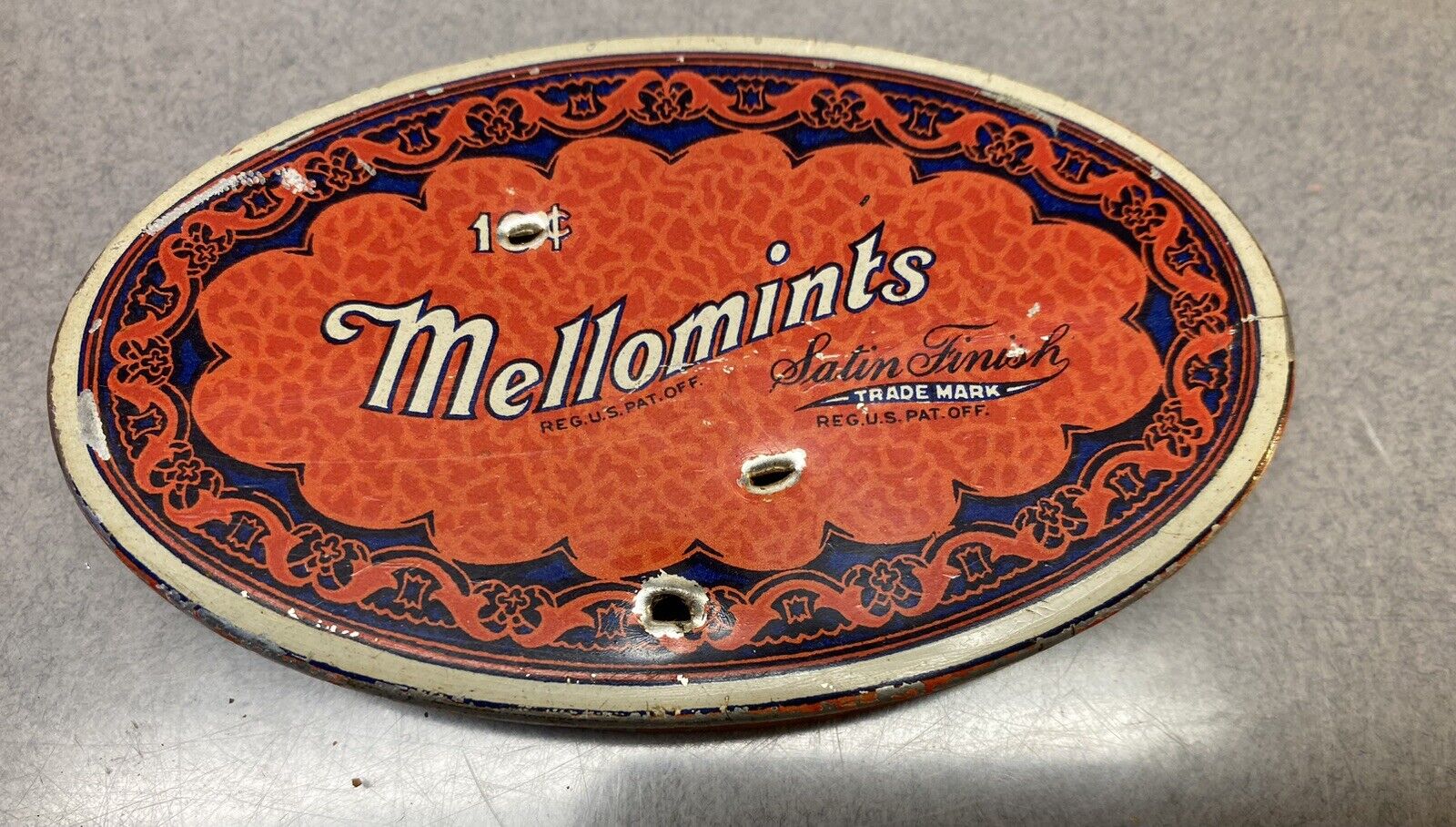vintage Small Mellomints Brandle Smith Co tin Candy Can