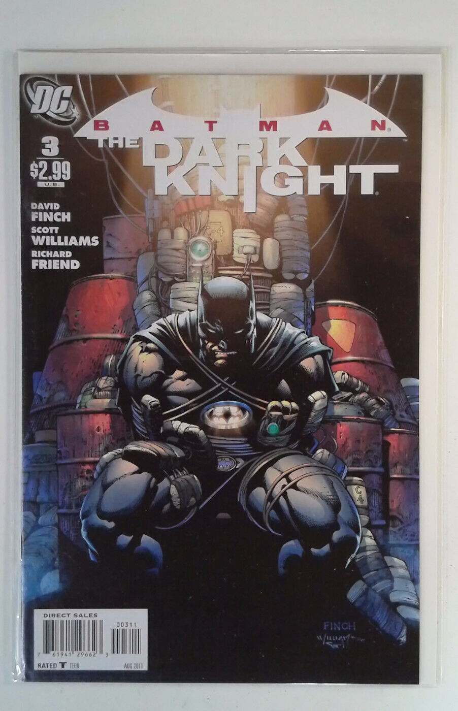 2011 Batman: The Dark Knight #3 DC Comics 9.2 NM- Comic Book