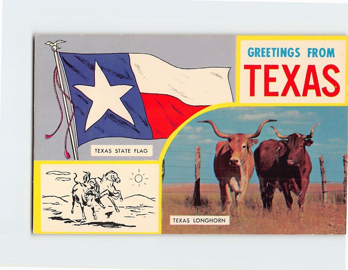 Postcard Greetings From Texas USA