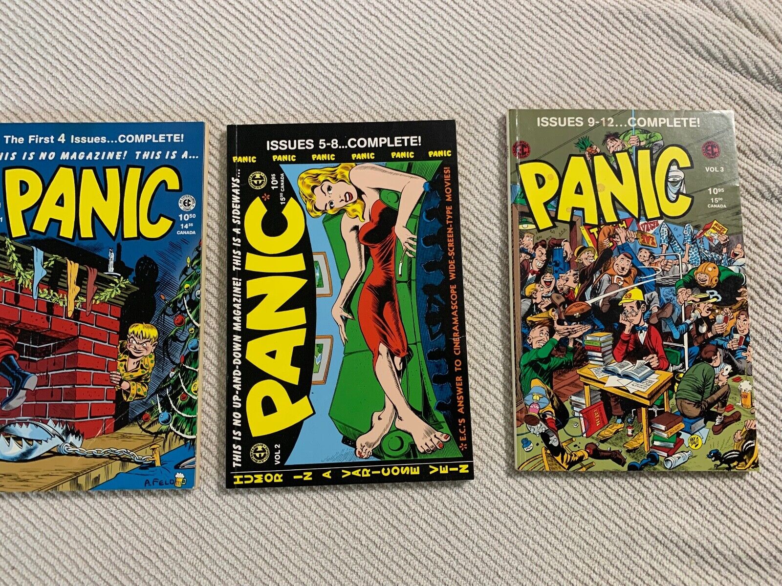 Panic Annuals Trade Paperbacks Issues 1 - 3 Complete
