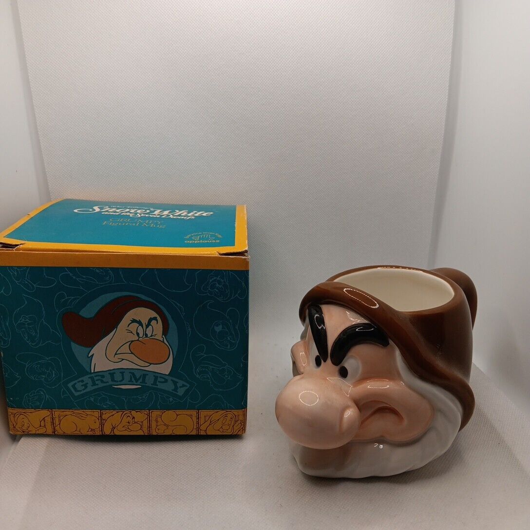 Disney Snow White 3D GRUMPY 12oz Coffee Mug by Applause With Original Box