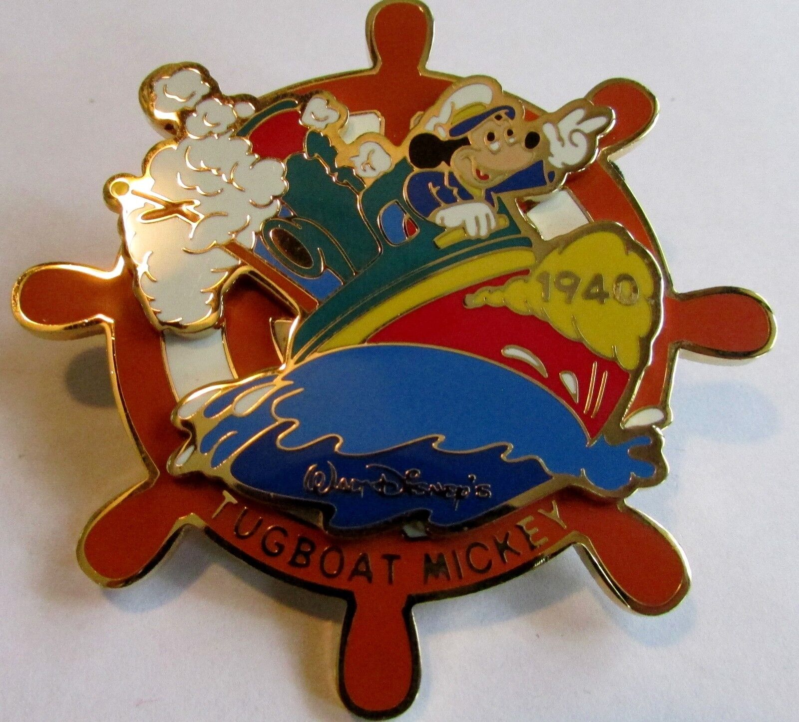 Disney History of Art Tugboat Mickey 1940 Japan Pin