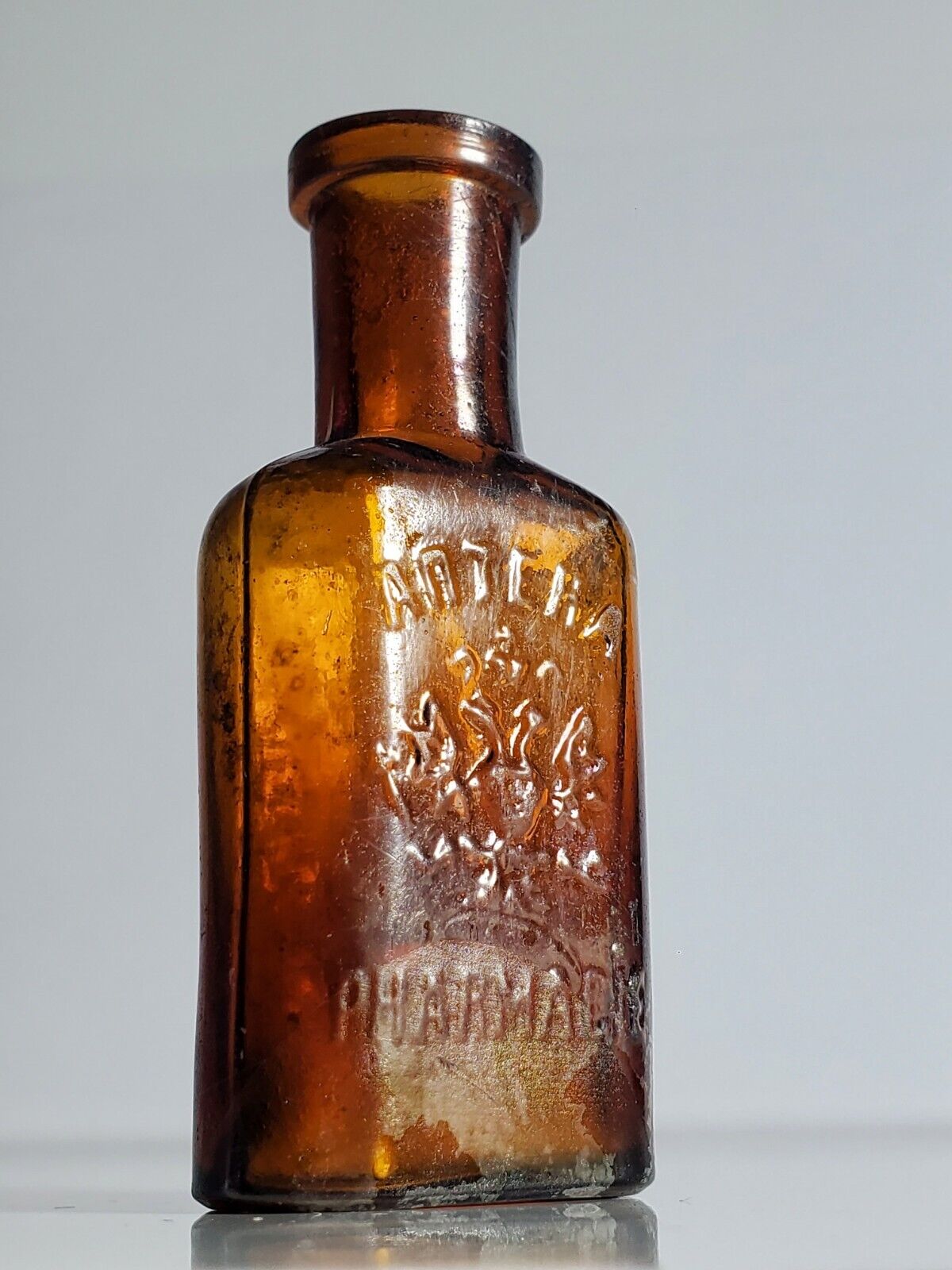  Antique 1870-90s pharmacy bottle from the Czars era \