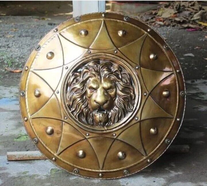 Handcrafted Antique Troy Trojan War Shield Ancient Greek Shield Halloween 24