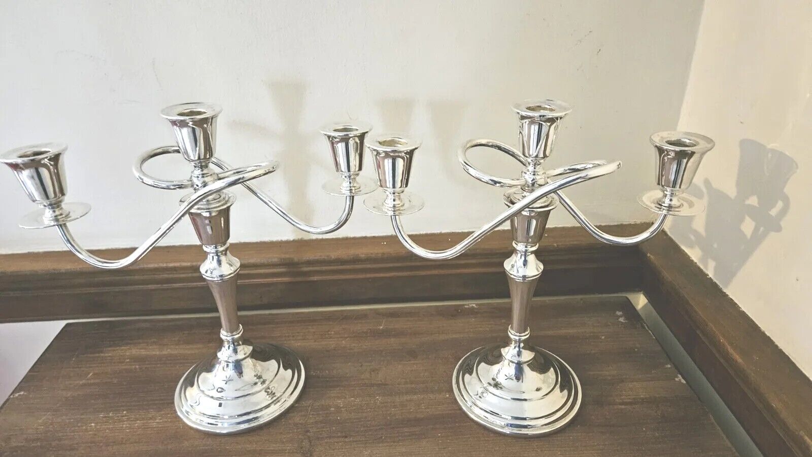 Pair Of Candelabras Exclusively Made For International Silver Co. Silverplate...
