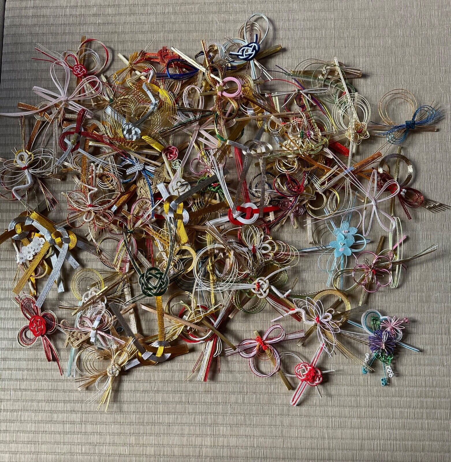 Random Japanese Mizuhiki Decorative Cords 10Piece Set Traditional Craft Supplies