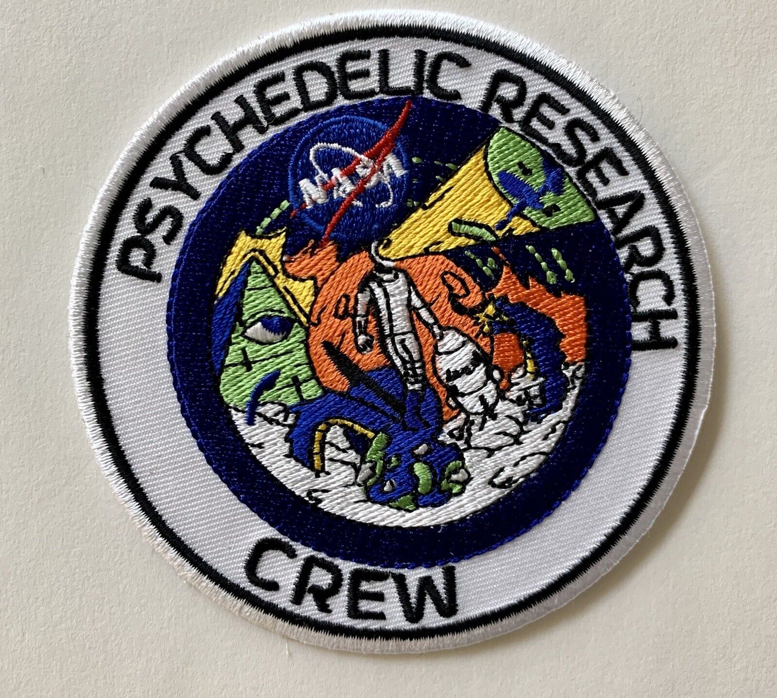 Original SpaceX NASA Starman Psychedelic Research Crew Mission Patch