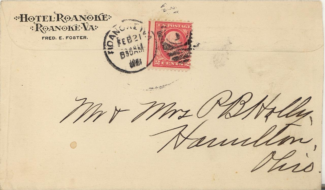 1921 Virginia ADVERTISING Cover & Stationery \