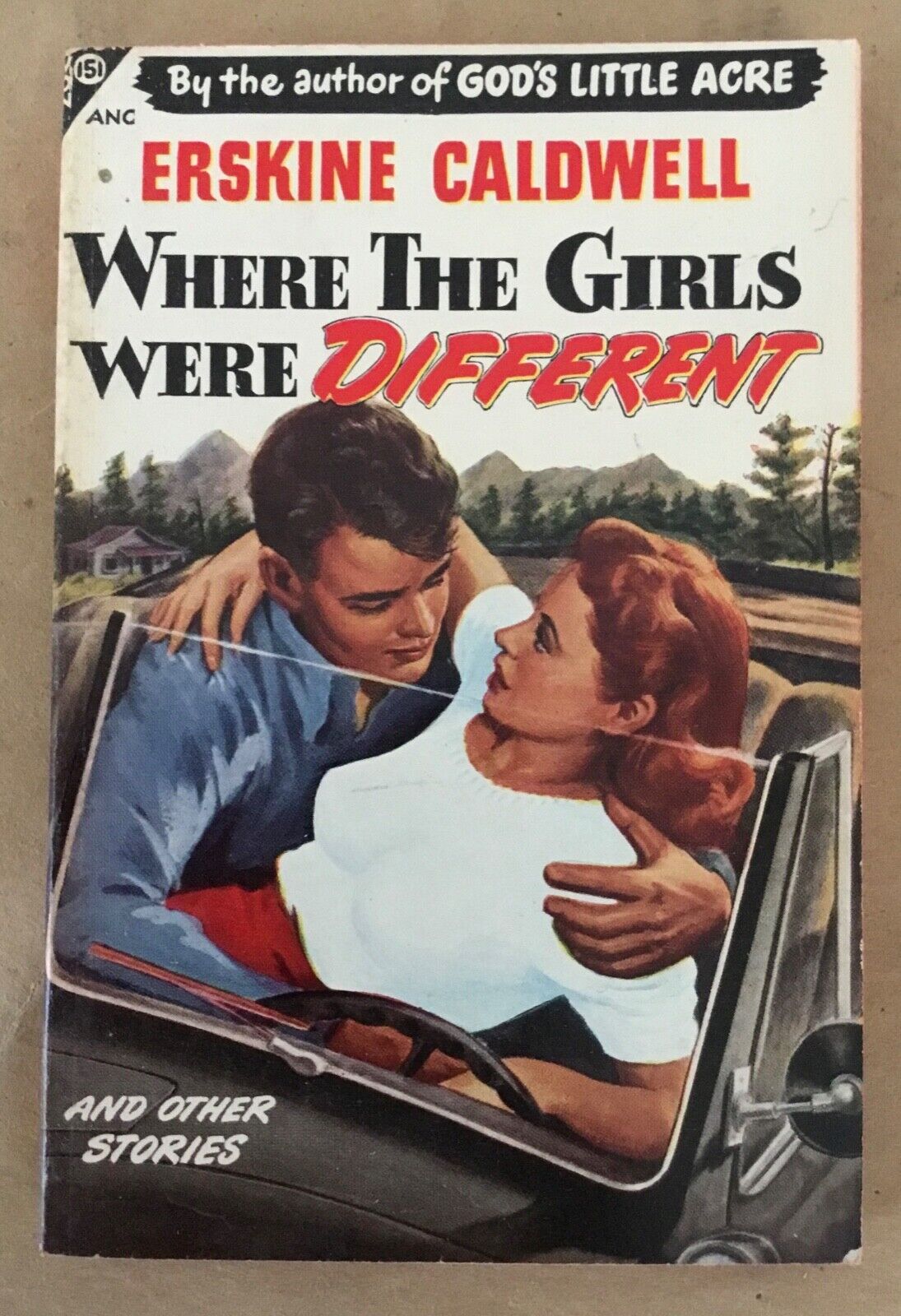 Where the Girls Were Different Erskine Caldwell vintage paperback pulp fiction 