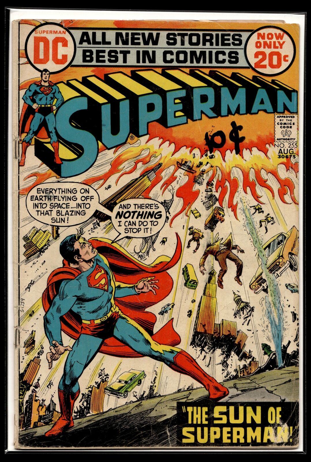 1972 Superman #255 DC Comic
