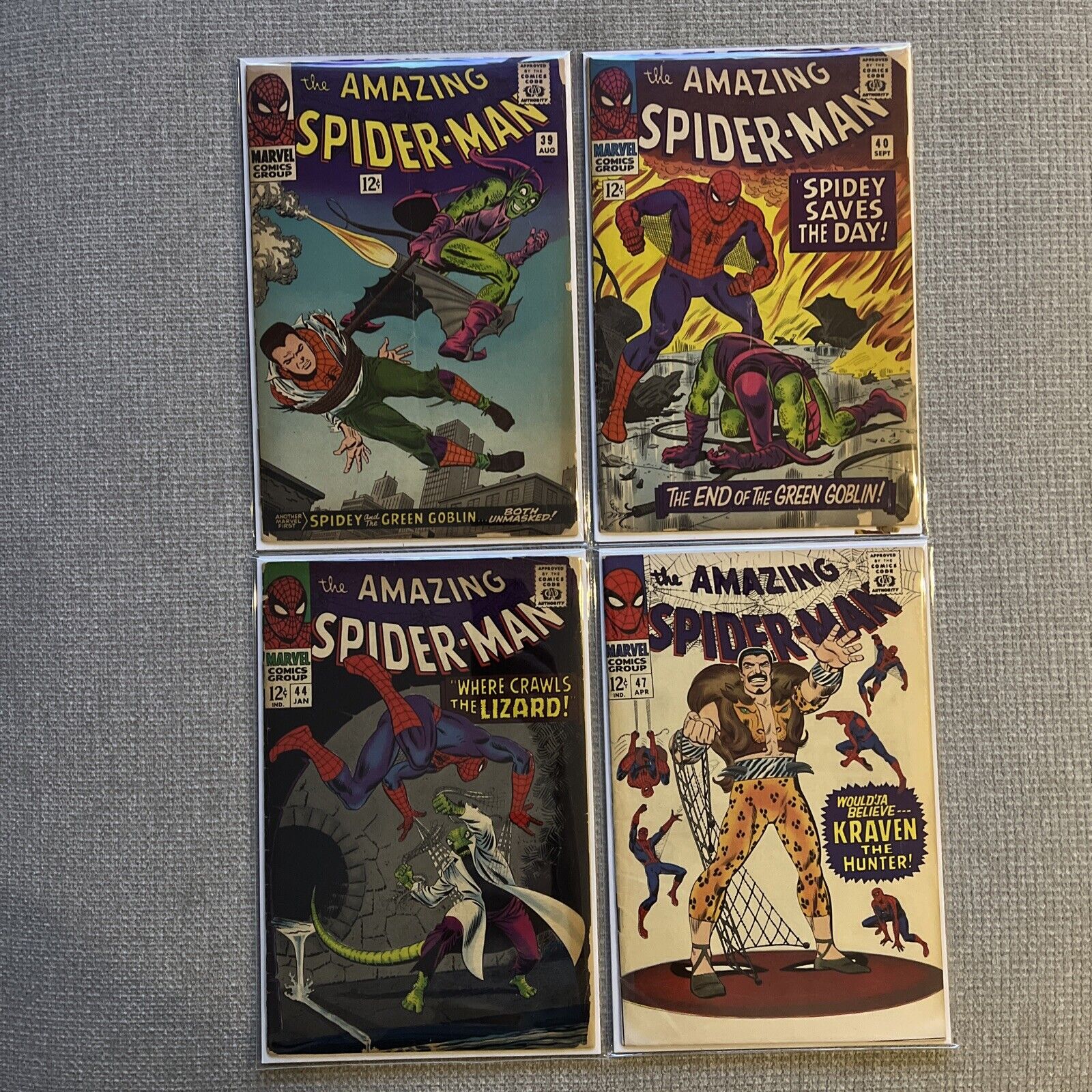 Amazing Spiderman # 39 & # 40 Lot Norman Osborn Revealed 1st Romita Art #44 # 47