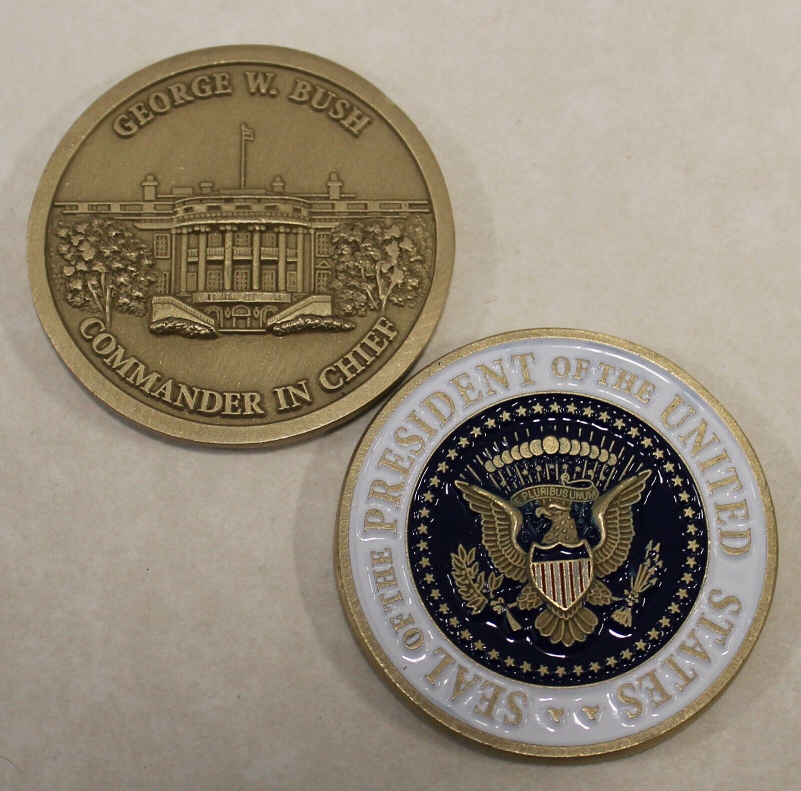 George W. Bush 43rd President of the Unites States Challenge Coin 