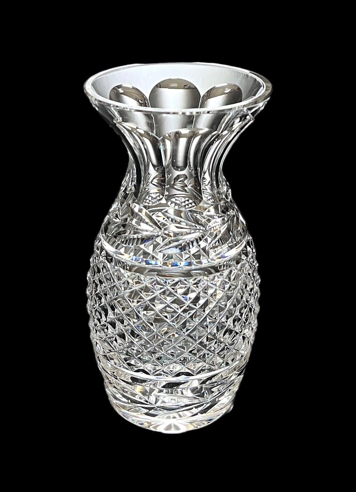 Vintage Waterford Crystal Glandore 5.5” Vase Made In Ireland Marked Excellent