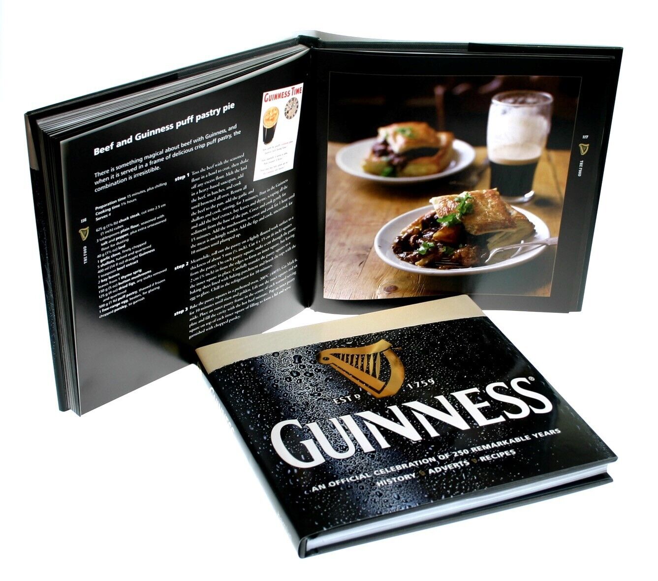 Guinness Officially Licensed Recipe Hard Cover Recipe Book