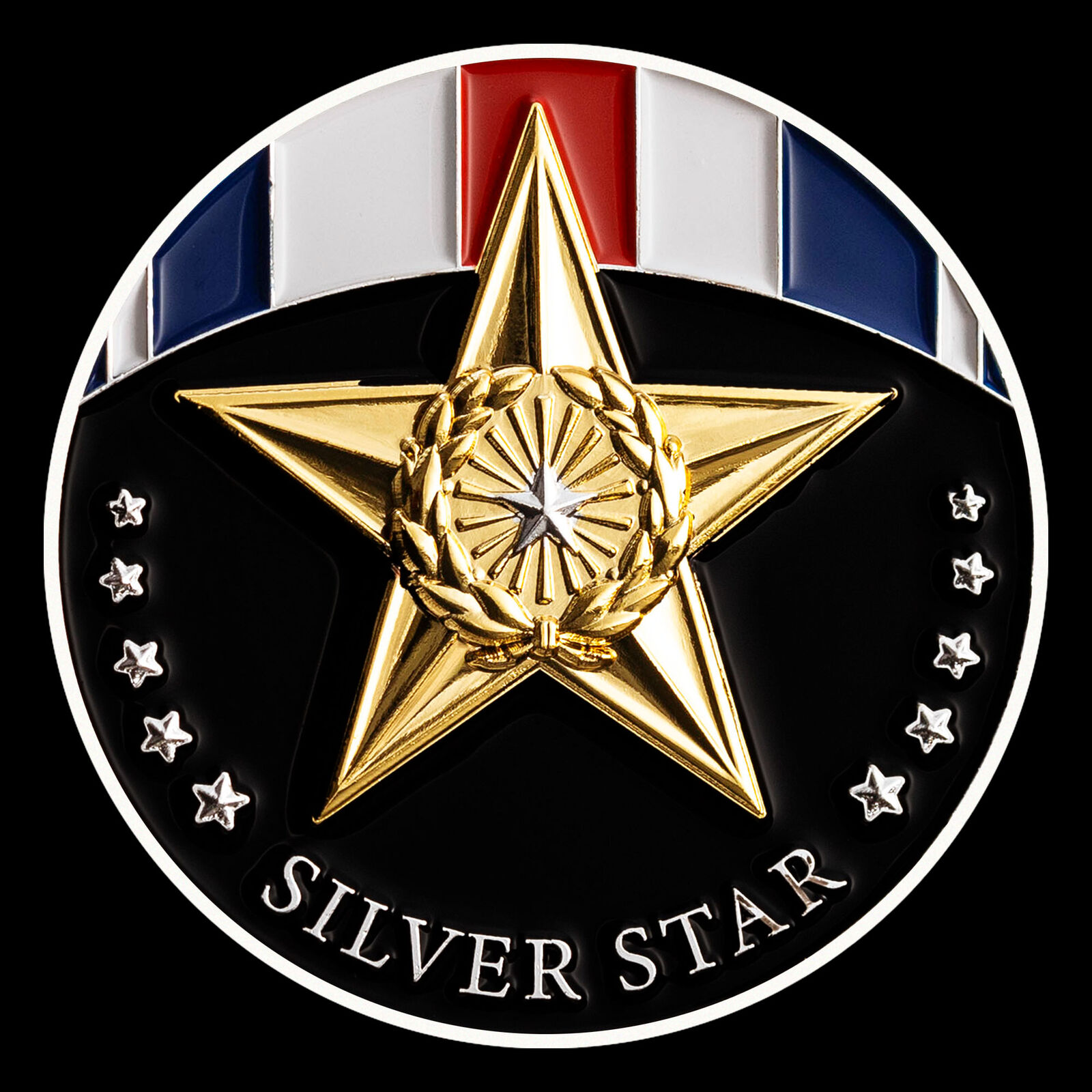Silver Star Medal Challenge Coin