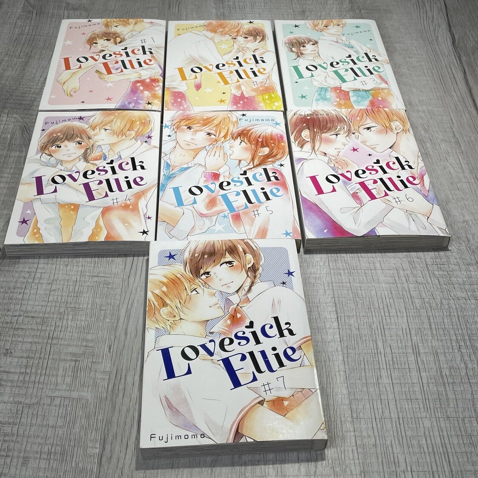 Lovesick Ellie Lot 7 Volumes 1-7 Fujimomo English Kodansha Ltd