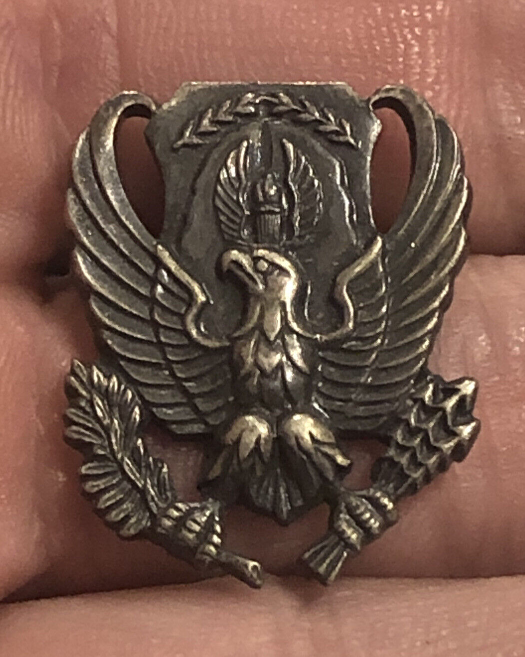 Vintage USAF Air Force ROTC Eagle Insignia Military Pin