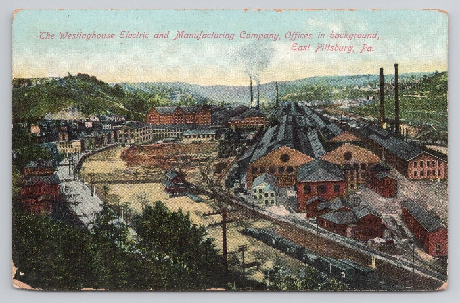 Westinghouse Electric East Pittsburg Pennsylvania 1909 Postcard