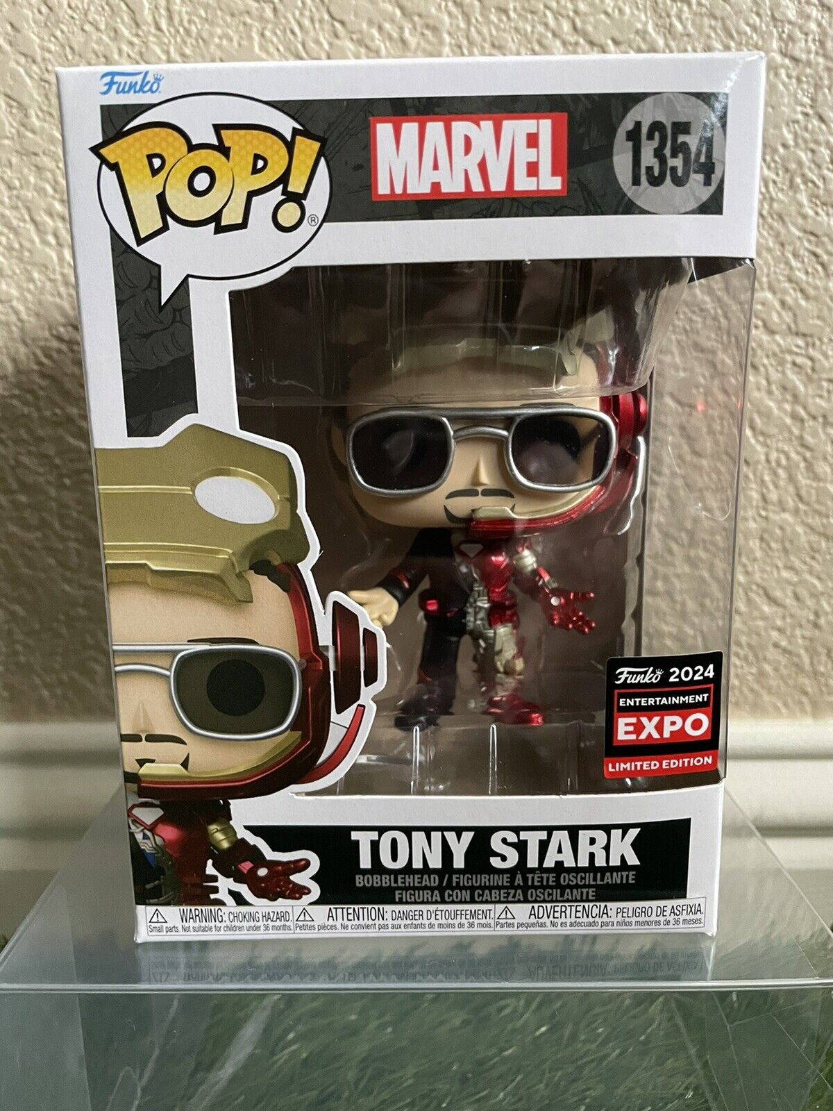 Funko Pop Tony Stark #1354 C2E2 Shared Sticker Exclusive (Iron Man)