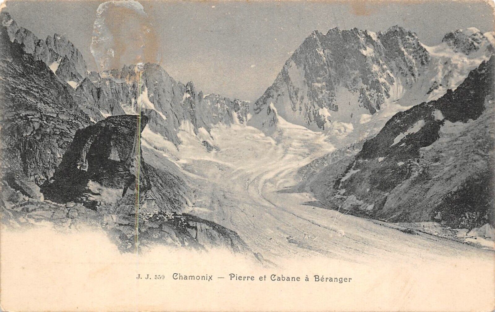 CPA Chamonix stone and hut in Bérenger (149479)