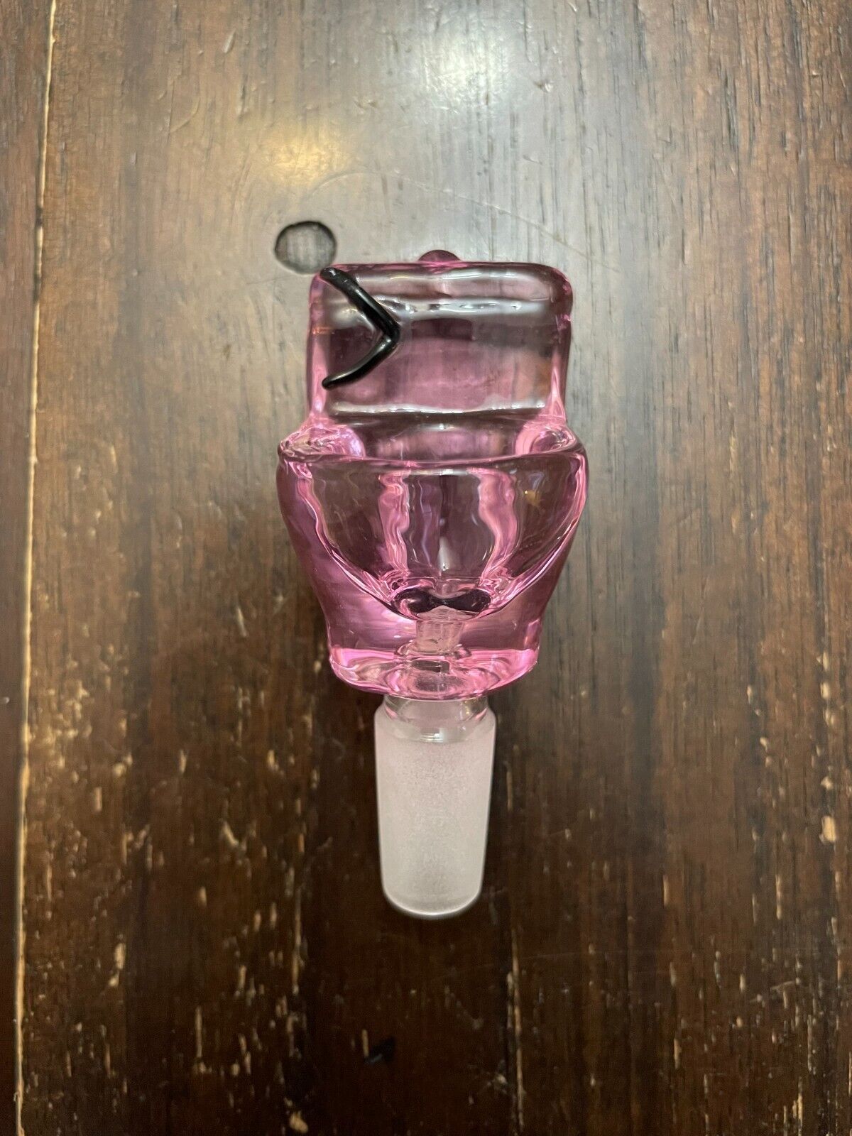 14mm Premium Glass Water Pipe Bowl Toilet Bowl Pink
