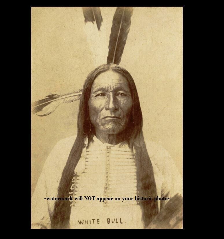 1880s White Bull PHOTO He Killed George Custer, Battle of Little Bighorn Indian