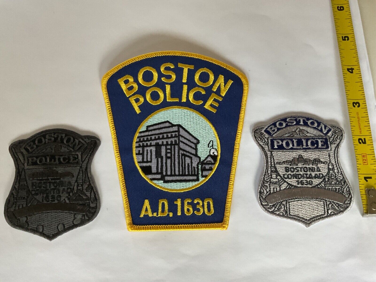 Boston Police Massachusetts Patch Set all new condition.