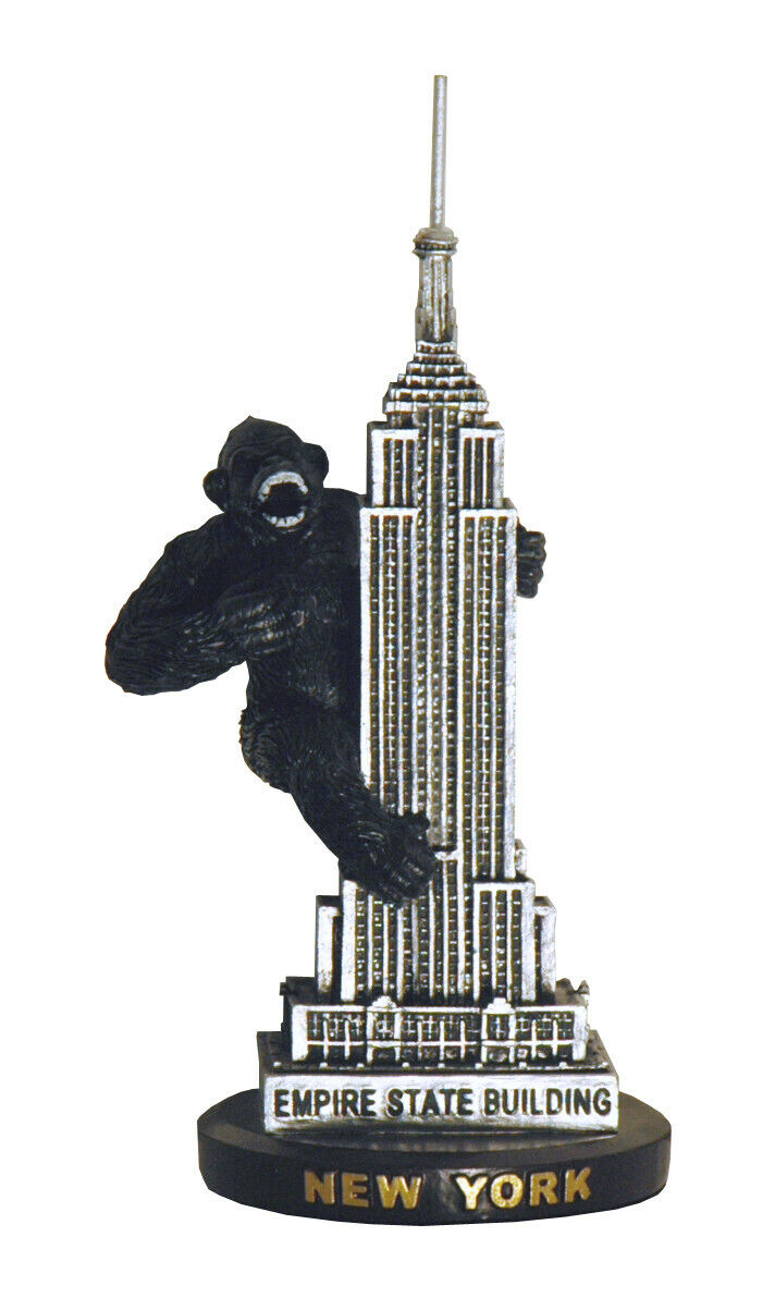 New King Kong Climbing The Empire State Building Statue Gift Box New York NYC