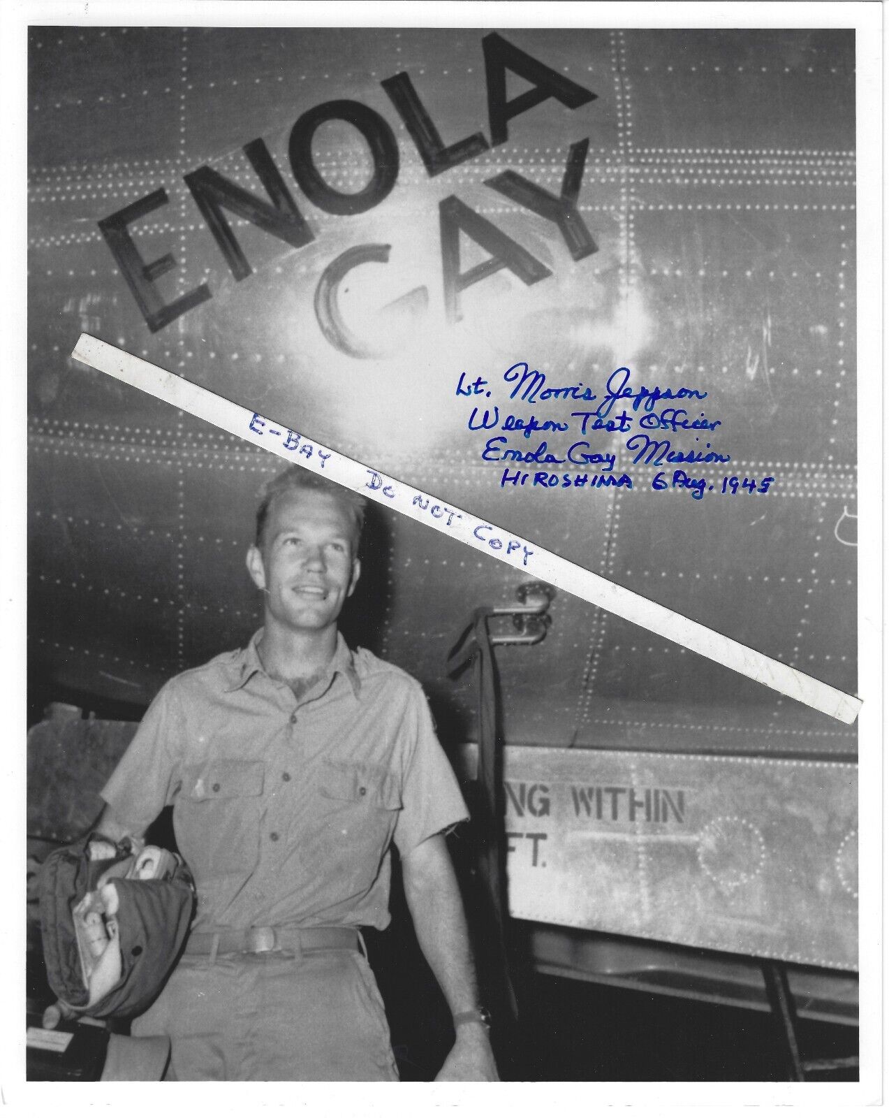 Morris Jeppson, Enola Gay, Hiroshima, Atomic Bomb, 509th, # Oppenheimer