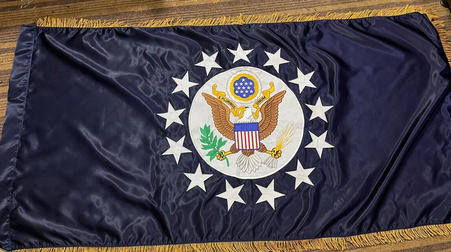 US Ambassador Flag Chief Of Mission 3' X 6' Nylon Embroidered 13 Star Rare New