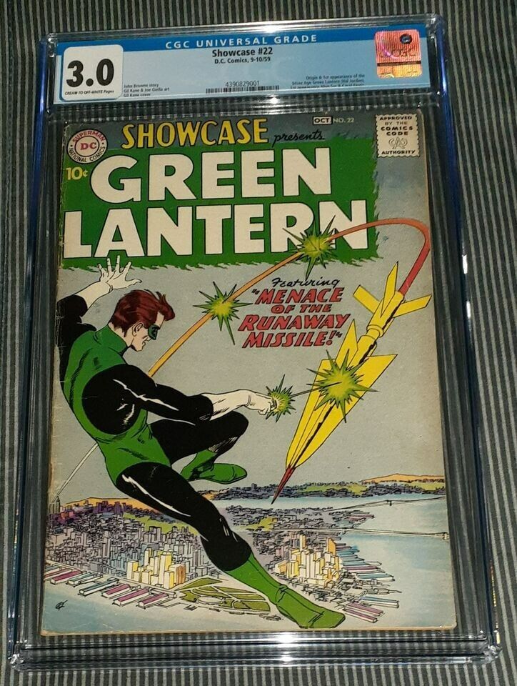 ((REDUCED)) SHOWCASE #22 CGC 3.0...Origin & 1st app Silver Age Green Lantern