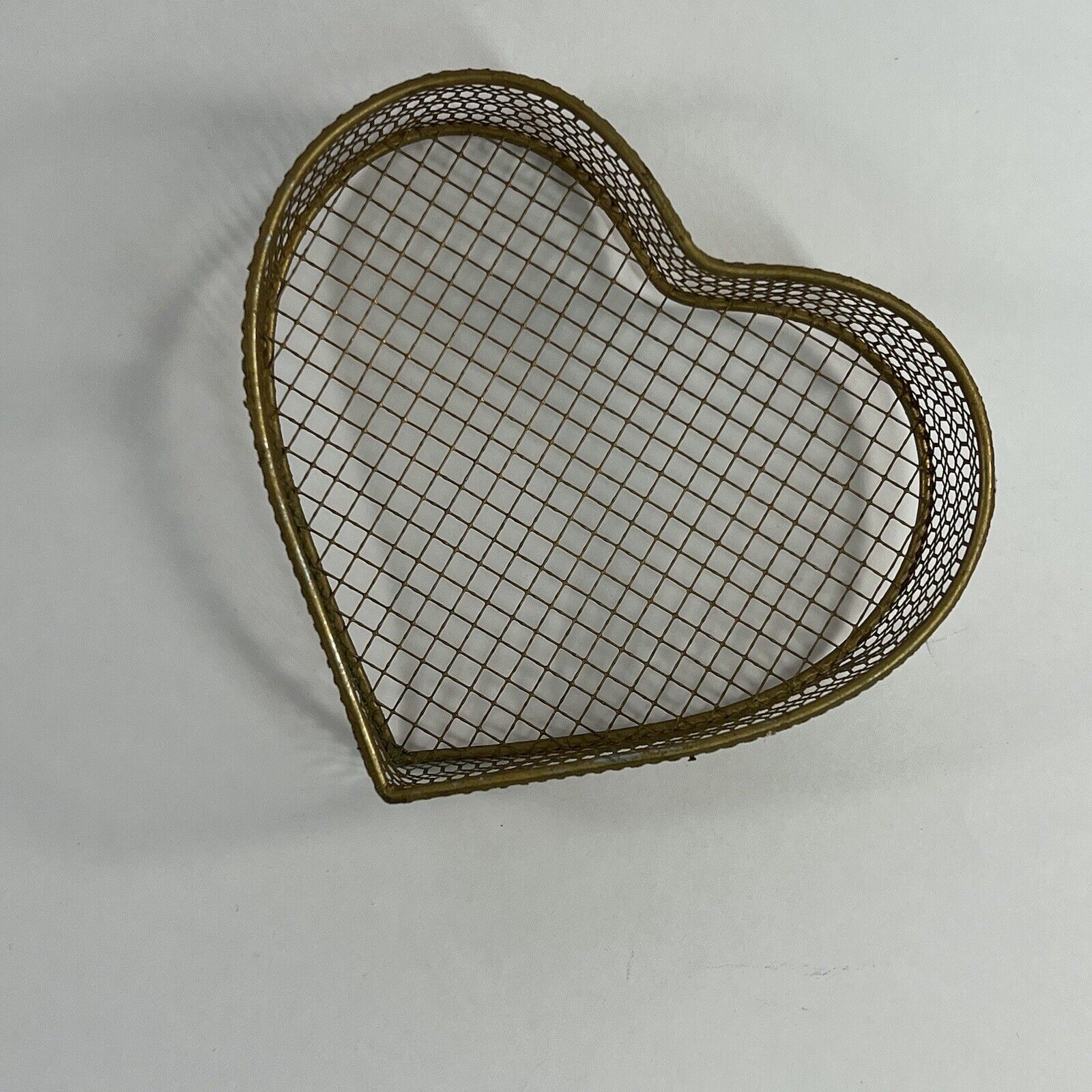 Vintage Decorative Wire Gold Heart.