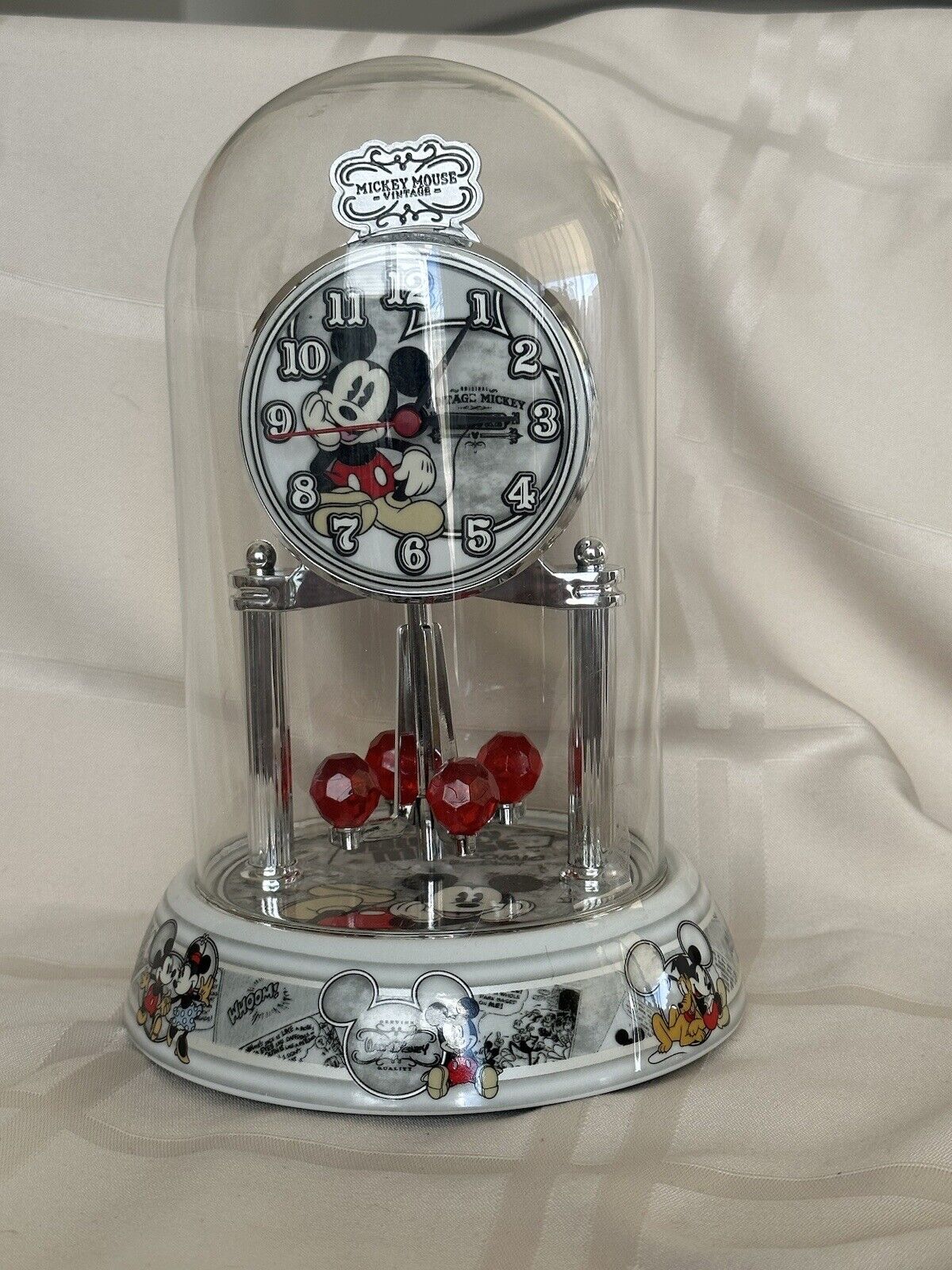 Disney Rare Vintage Pendulum Anniversary Clock
