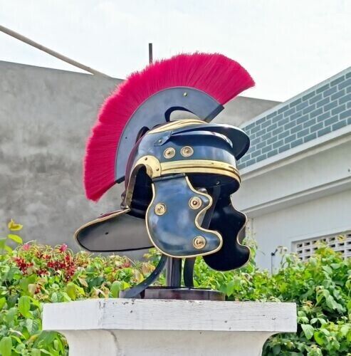 Legionary Fantasy Costume Halloween Roman Officer Centurion Helmet Roman Legion