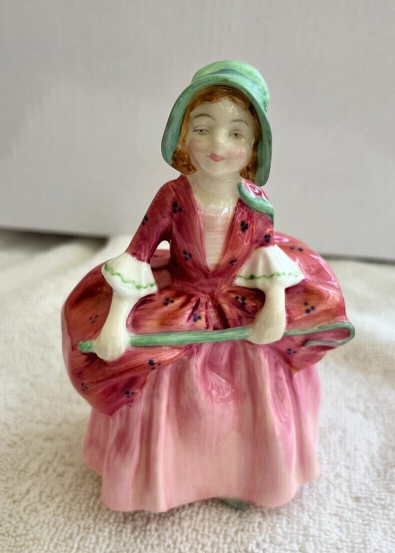 Vintage Royal Doulton BO PEEP Figurine HN 1811 England Bone China Pink Dress