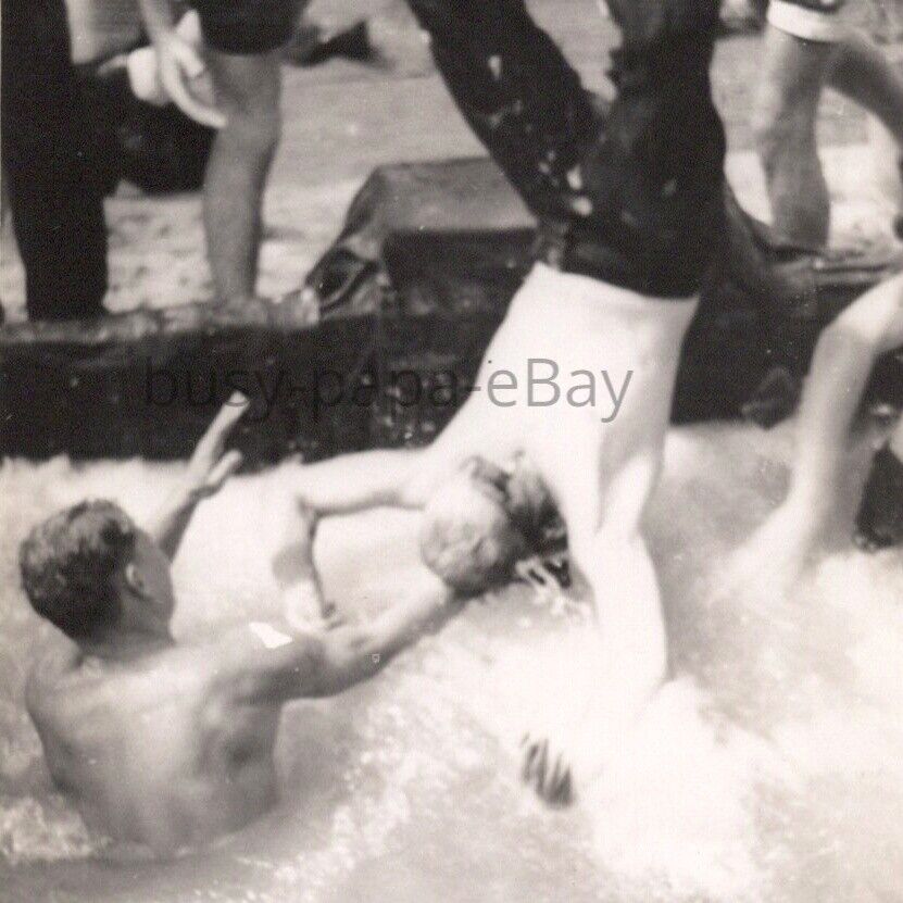 1950s US Navy Sailors Neptune Equator Crossing Party Hazing Ritual Photo #23
