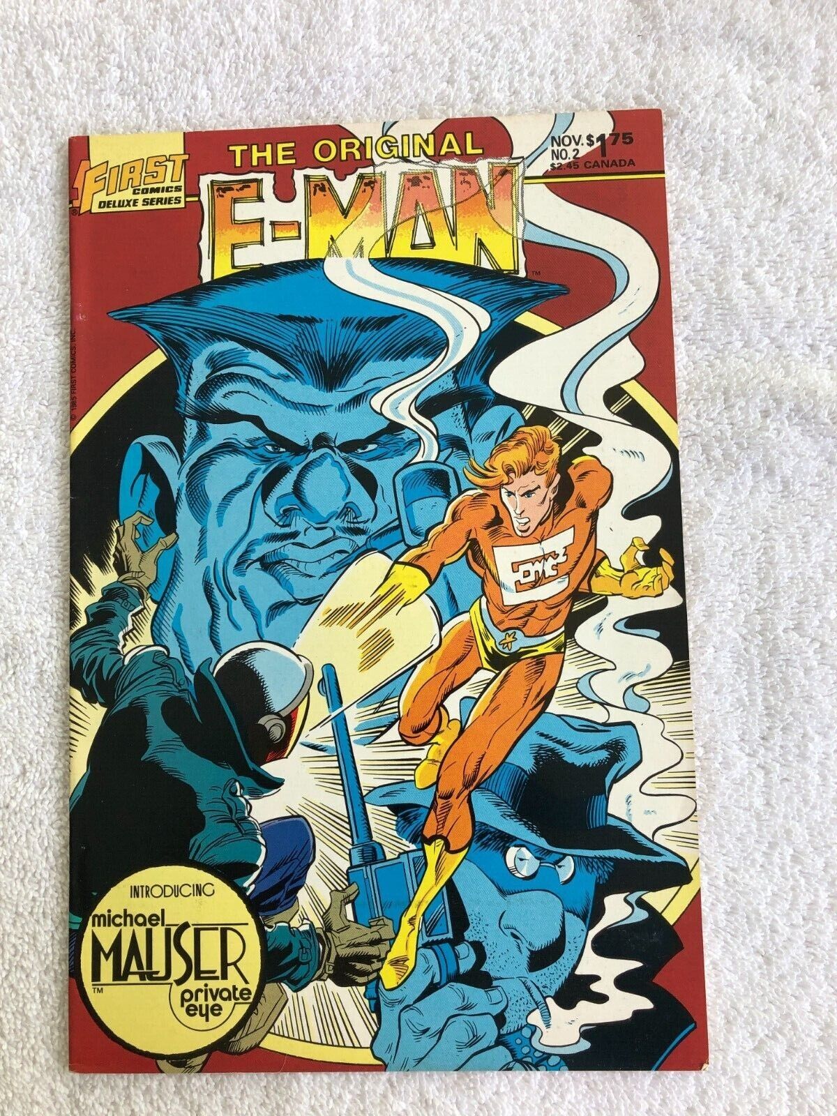 Original E-Man and Michael Mauser #2 (Oct 1985, First) VF 8.0