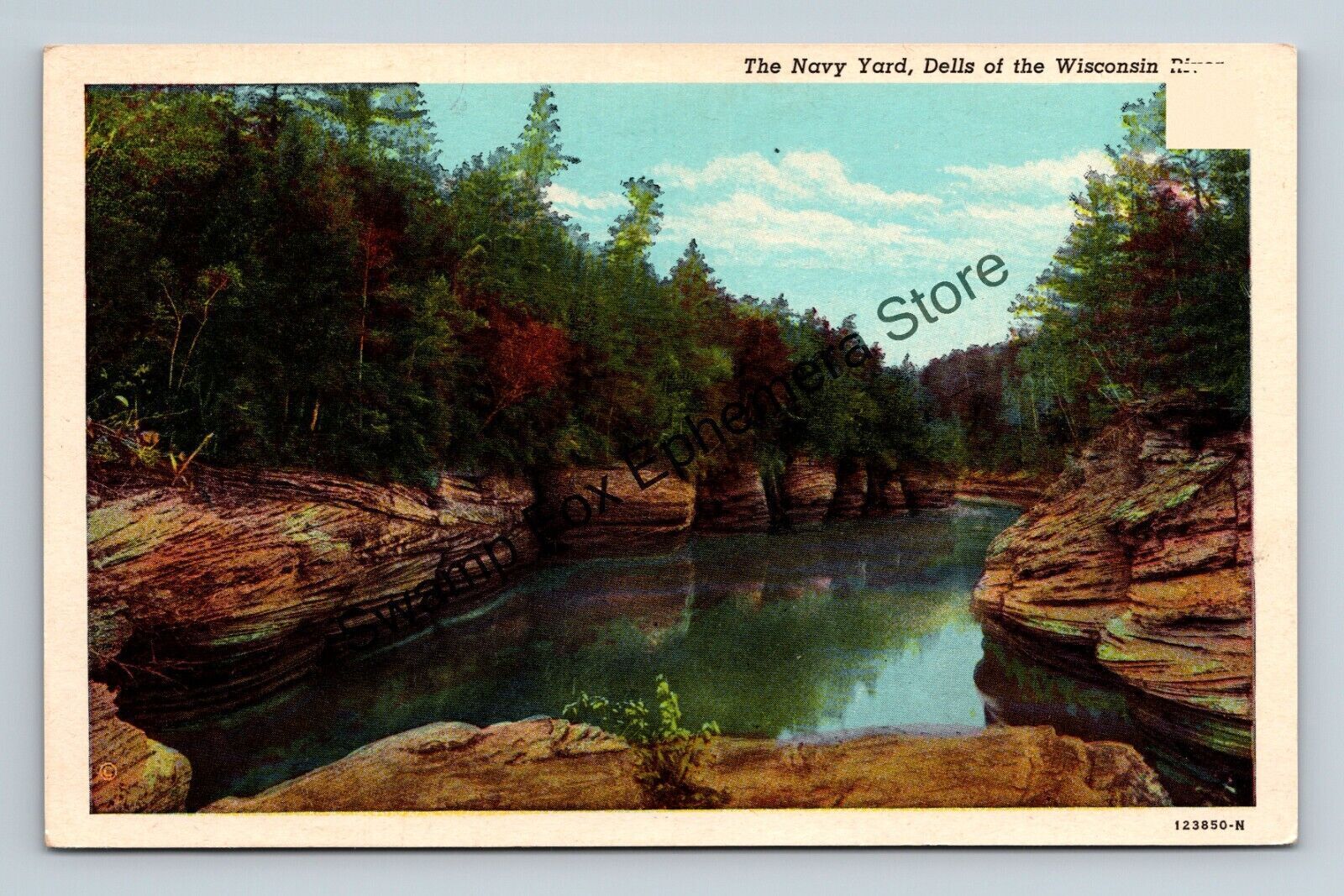Postcard The Navy Yard Dells of The Wisconsin River