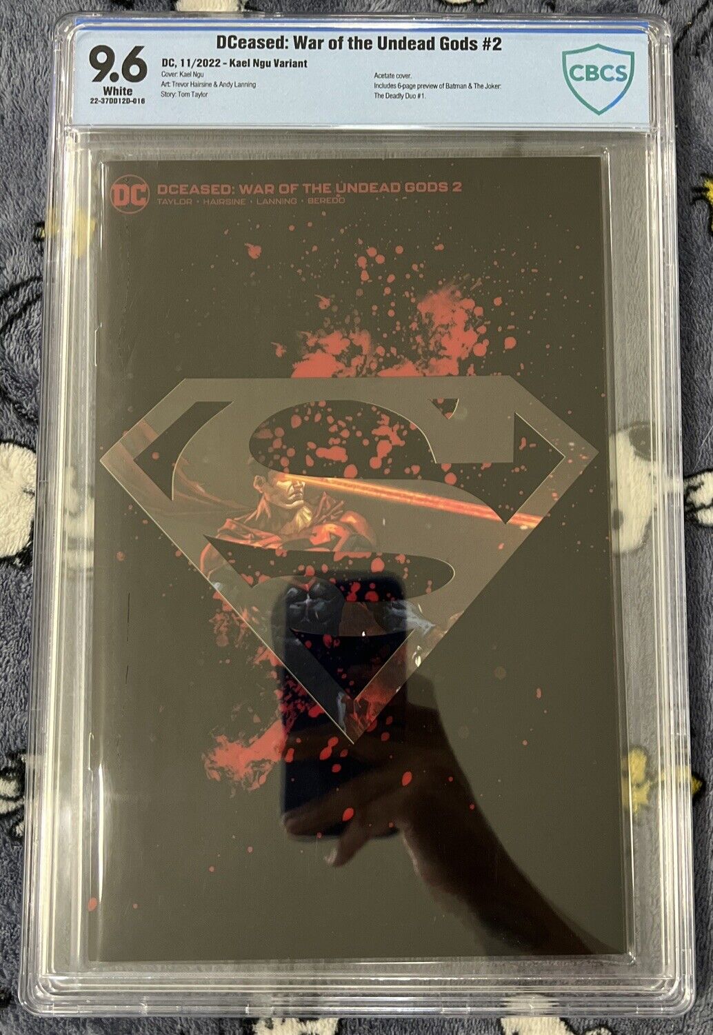 DCEASED: WAR OF THE UNDEAD GODS #2 CBCS 9.6 KAEL NGU VARIANT ACETATE COVER 2022