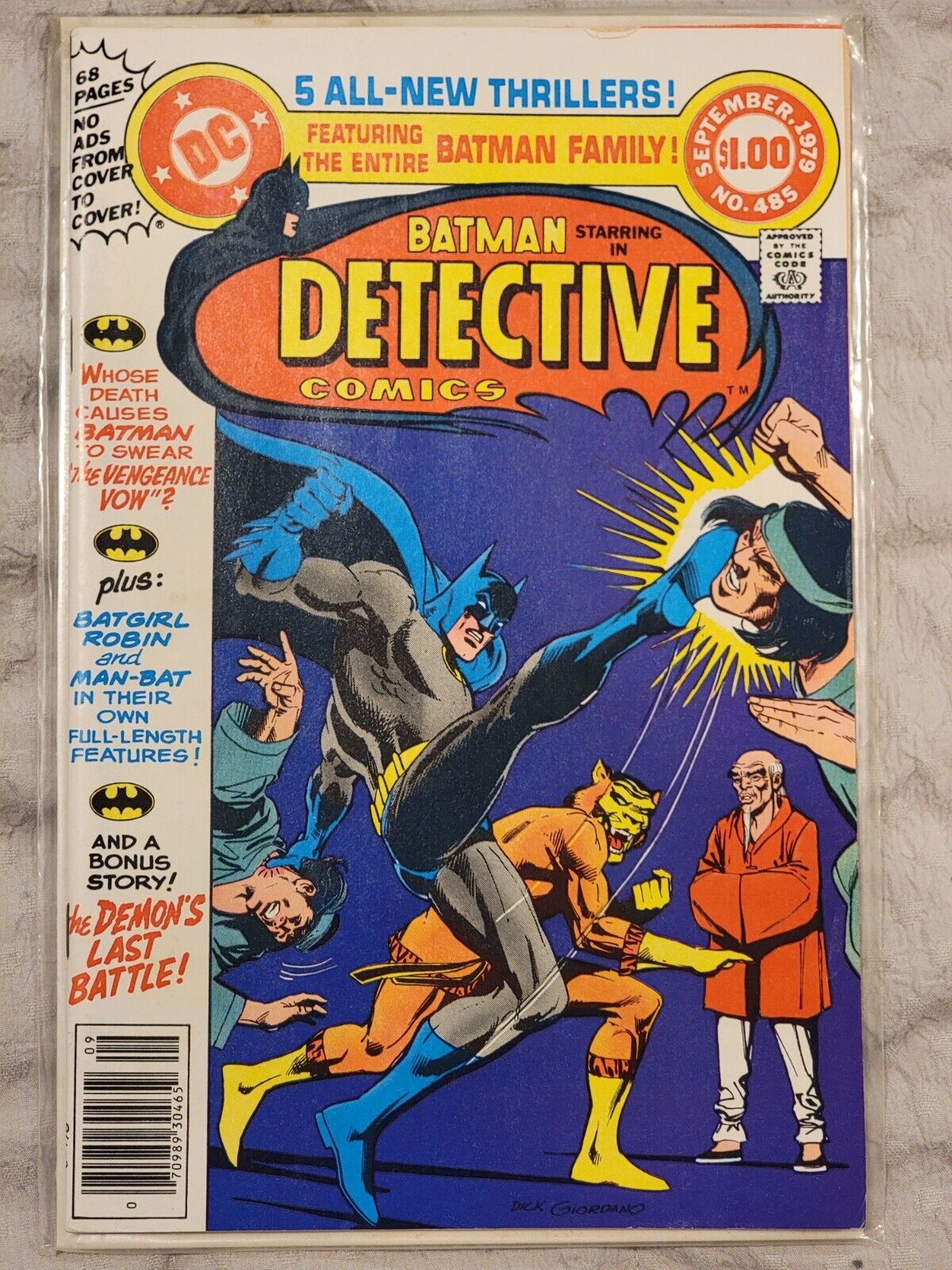Detective Comics #485 (1979), Nice Grade Very Fine VF (8.0), High Res Scans