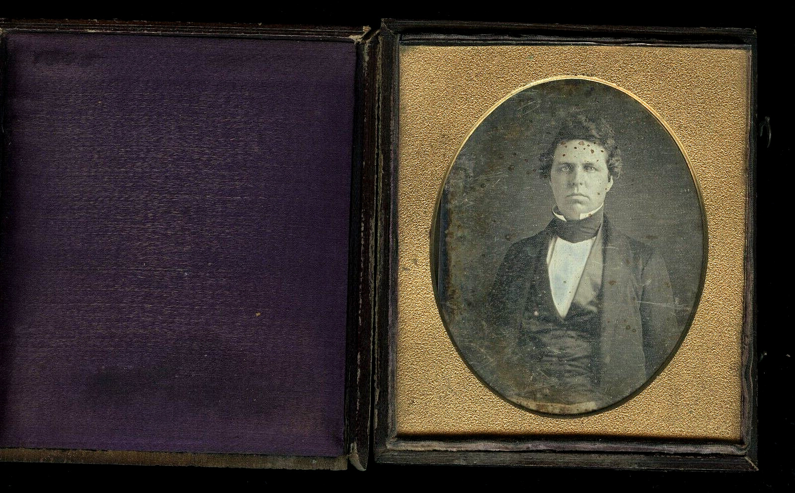 1/4 Daguerreotype of a Man, 1840s